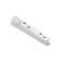 Direct power connector for the Technical Tra034PC-42W track system, 13.8x1.6x1.8 cm, white color