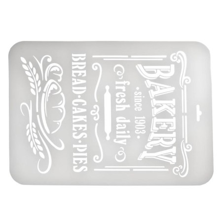 Plastic stencil "Bakery" 22x31 cm-3