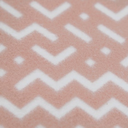 Blanket, size 100 × 140 cm, print ornament, peach-1