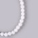 Beads made of natural stone "White Agat" set 58 pcs., Size 1 pc. - 6 mm