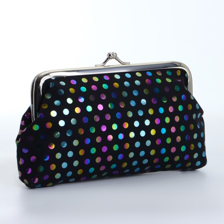Cosmetic bag on the farmar, black color