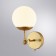 Sconces Arte Lamp Bolla A1664AP-1GO, E14, 40 W, 13x18x24 cm, golden