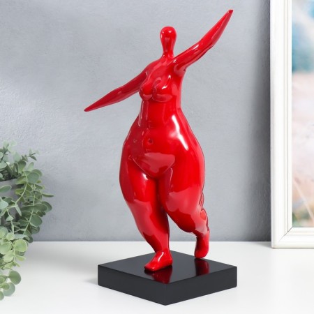 Polystone souvenir "Gorgeous pyster - to meet joy" red 17x28x40 cm-3