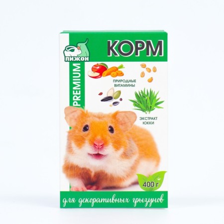 Feed "Pijon premium" for decorative rodents, 400 g-1