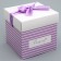 Gift folding box, packaging, "Present", 15 x 15 x 15 cm