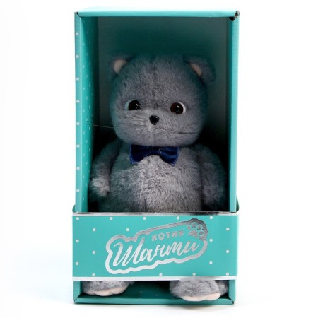 Soft toy "Cat Slanti", with a butterfly-6