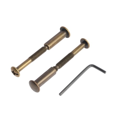Lockland 001 strap handles, m/o 55 mm, bronze color-3