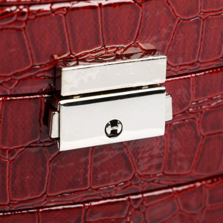 Casket to the leatherette to jewelry "Bordeaux" 20x15x11 cm-3