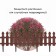 Decorative fence, 36 × 200 cm, 4 sections, plastic, chocolate color, “picket fence”