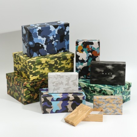 A set of boxes 10 in 1, gift packaging, “khaki”, 12 x 7 x 4 - 32.5 x 20 x 12.5 cm