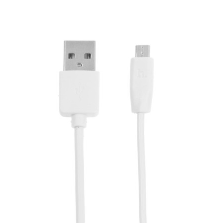 Hoco X1, microUSB - USB, 2.4 A, 1 m, white cable-1