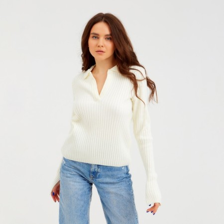 Jumper with V Gorlovina Mist, p. 40-42, white