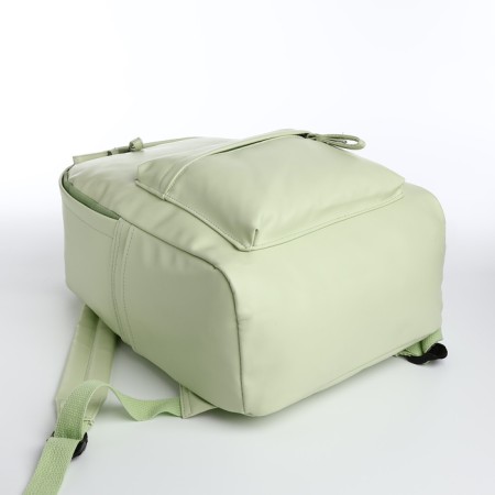 Youth backpack with lightning, 4 pockets, green color-4