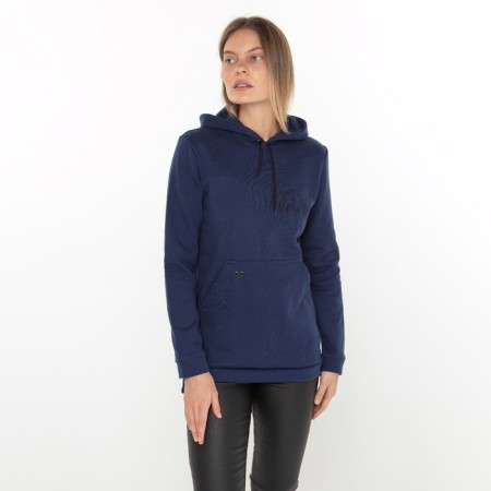 Female hoodies, blue color, size 46
