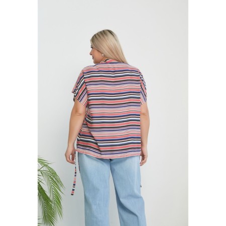 Female blouse, size 52, pink color-4
