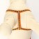 The reflective “bones” set, a collar of 120 x 1 cm, Osh 24-40 cm, fire 24-40 cm orange