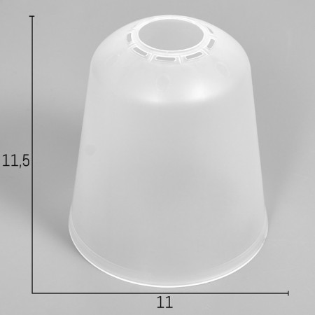 Universal "Cylinder" E14/E27 Transparent 11x11x12cm