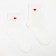 Women's socks "Red Heart", white color, rr 36-40