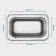 Gastrootiness 1/9 of stainless steel, 100 mm, 17.6 × 11.2 × 10 cm, thickness 0.8 mm