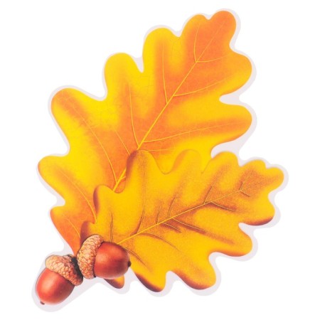 Poster of the cut "Oak leaves" 15x11 cm