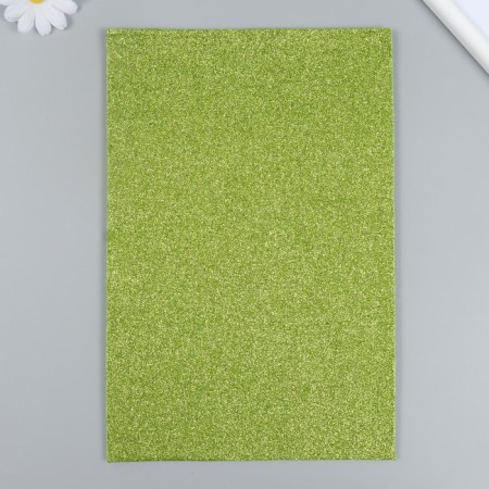 Glitter felt 20x30 cm 2 mm, light green-2