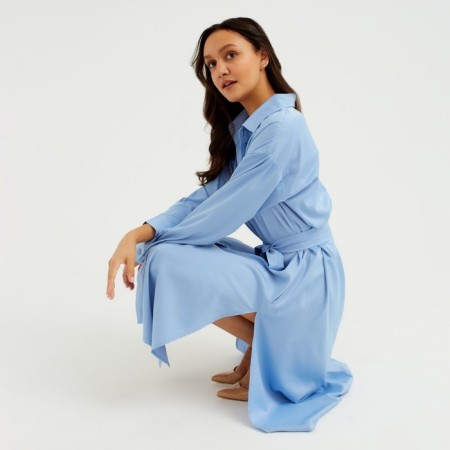 Women's dress Minaku: Casual Collection, Blue Color, Size 46-7