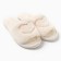 Women's slippers with an open nose, size 40-41, milk
