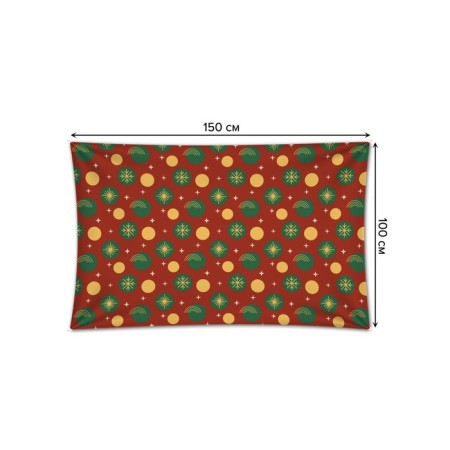 Decorative panel with photo printing "Christmas radiance", horizontal, size 100x150 cm-1