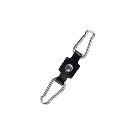 Single -layer handcuffs with a contrasting line Pecado BDSM, genuine leather, black-4