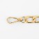 A chain for a bag, with carbines, aluminum, 13.5 × 20.5 mm, 60 cm, gold color