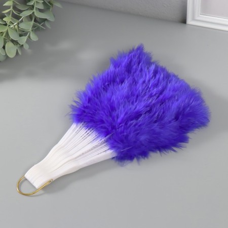 Fan plastic, pen "bright blue" h = 26 cm 25 blades 3x50x26 cm-2