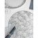 Set of serving napkins on the table "Fan", d = 38 cm, 4 pcs, silver color