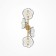 Bra Maytoni Mod207WL-04BS, 4XG9, 28W, 19.5x31.5x71 cm, brass color