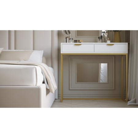 DRIM CONSOL, 900 × 375 × 805 mm, color is a nursery white / gold