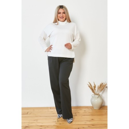 Women's turtleneck, size 68, white color-3