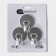 Set of metal self -adhesive hooks Savanna Chrome Loft Moving, 3 pcs, 2 × 4.5 cm