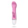 Vibrator with a clitoral stimulant, 19x3.5 cm, pink