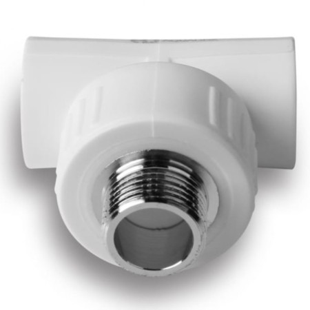 Combined Aqualink, polypropylene tee, d = 25 mm x 3/4 ", external thread-1