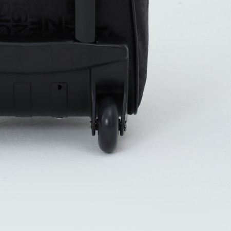 Road bag on wheels, external pocket, black color-3