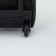 Road bag on wheels, external pocket, black color