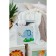 Stellid box for storage with the lid "Elephant", 25 × 25 × 25 cm, color gray color