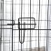A cage for dogs and cats, a bunk 61 x 42 x 50 cm, black