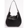 Sobo bag female, natural suede, Ludor black, 37x11x28 cm