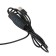 LED ring lamp M33, lamp 32 cm, 10 watts, black