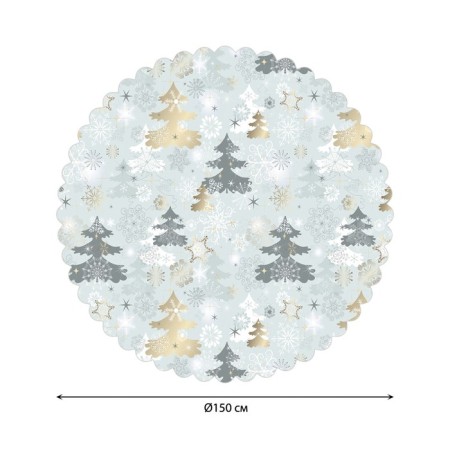 Tables on the table "Festive spruce", round, Saten, d = 150 cm-1