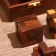Puzzles in the box (set 4 pcs) 12x13x6 cm, wooden wood