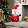 LED figure "Santa Claus" 35 × 70 × 35 cm, metal, textile, 220 V, glow of white