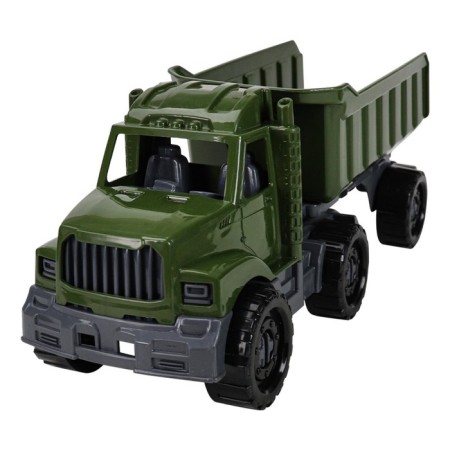 The machine “Bison” tractor, with a trailer, military