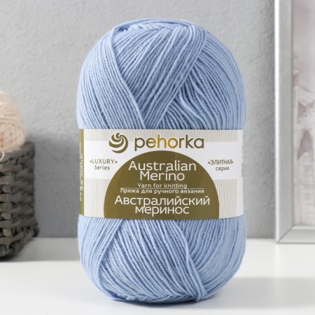 Australian merino yarn 95% wool, 5% acrylic volumetric 400m/100g (195-nonsense)