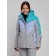 Ski jacket female winter, size 42, green color